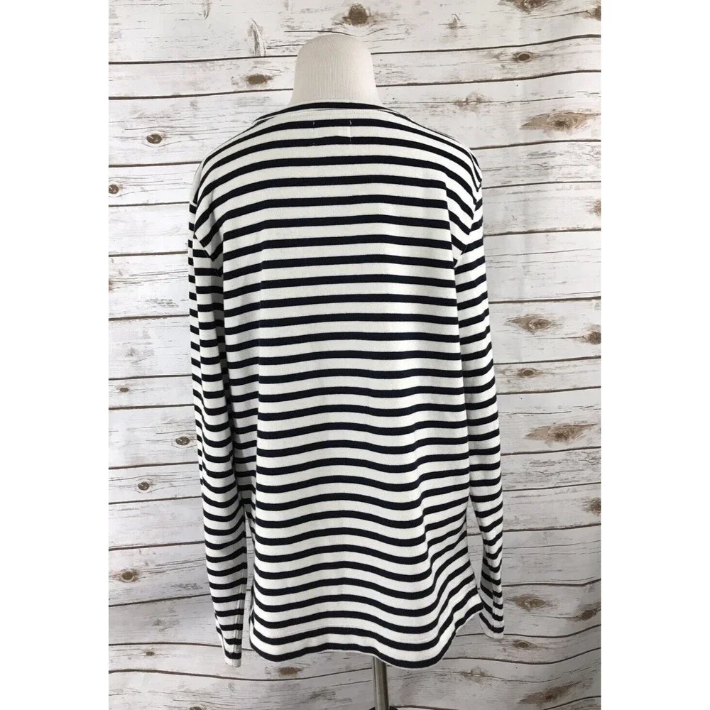 Urban Outfitters Lark &‎ Wolff Sweater Long Sleeve Scoop Neck Red Striped Size M